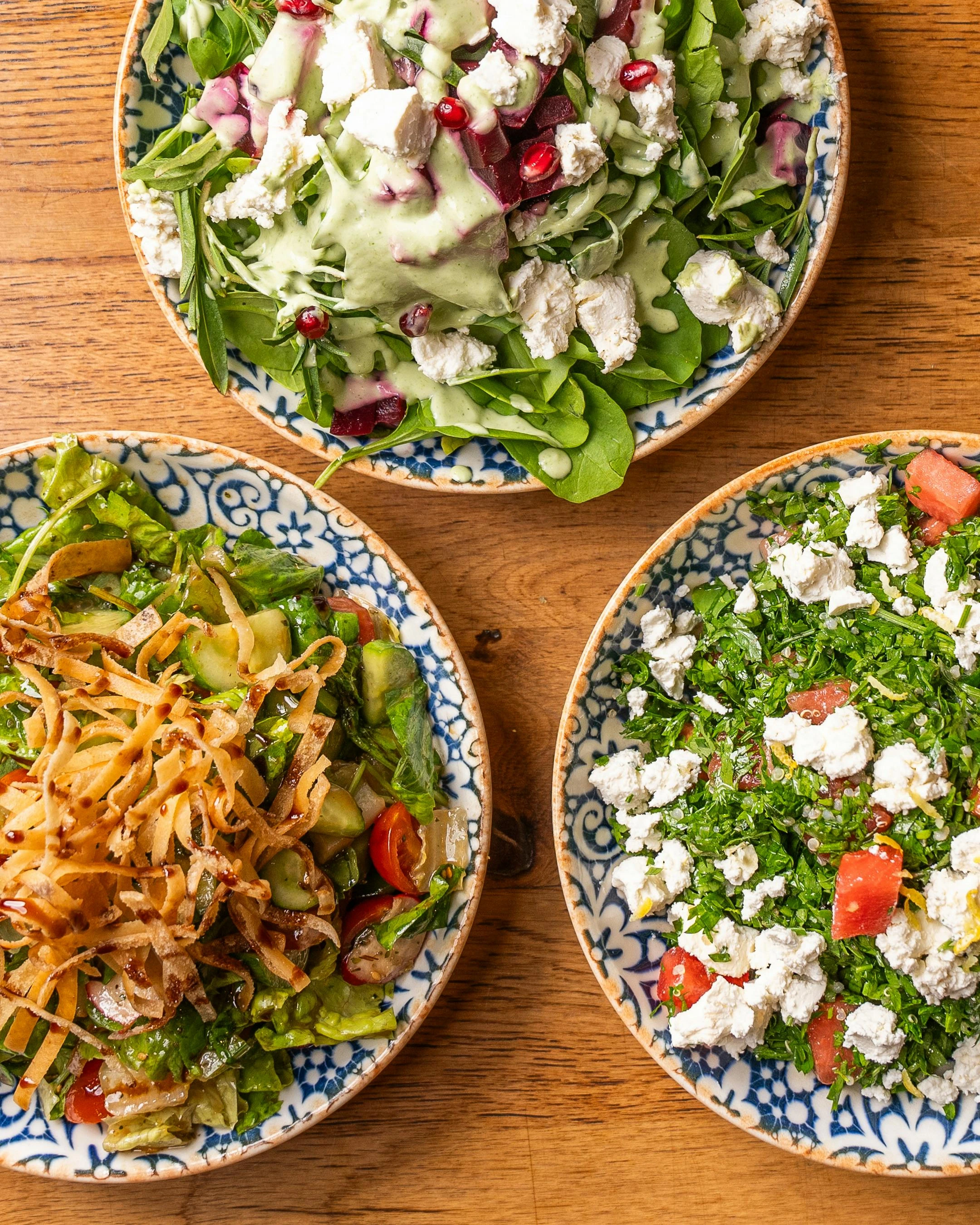 Ensaldas gourmet en nuestro restaurante